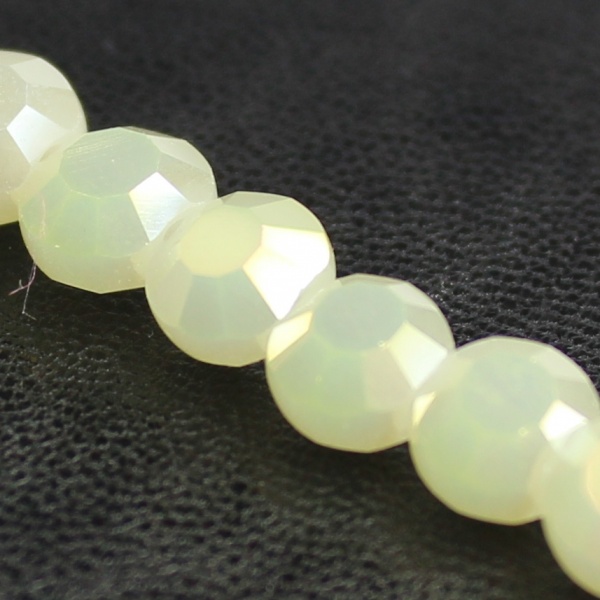 Chinese 6mm Coin Crystals - Lemon Opal AB